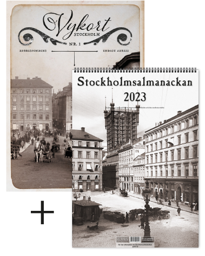 Erbjudande – Vykortsbok + Stockholmsalmanackan 2023